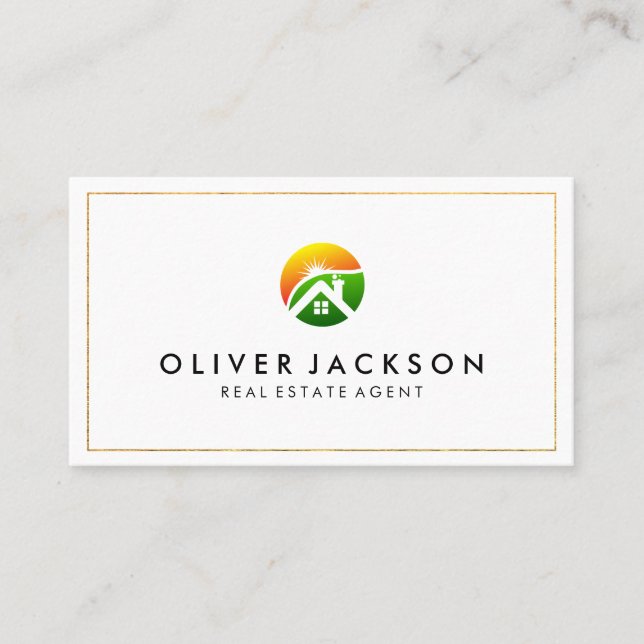 Carte De Visite Logo Maison et Sunshine (Devant)