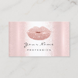 Carte De Visite Logo Maquillage Artiste Lèvres professionnelles Ba