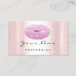 Carte De Visite Logo Maquillage Artiste Lèvres professionnelles Pa