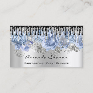 Carte De Visite Logo Mariage de l'organisateur d'événements Gris B