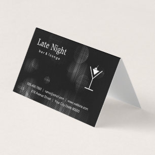 Carte De Visite Logo Martini Night Glow