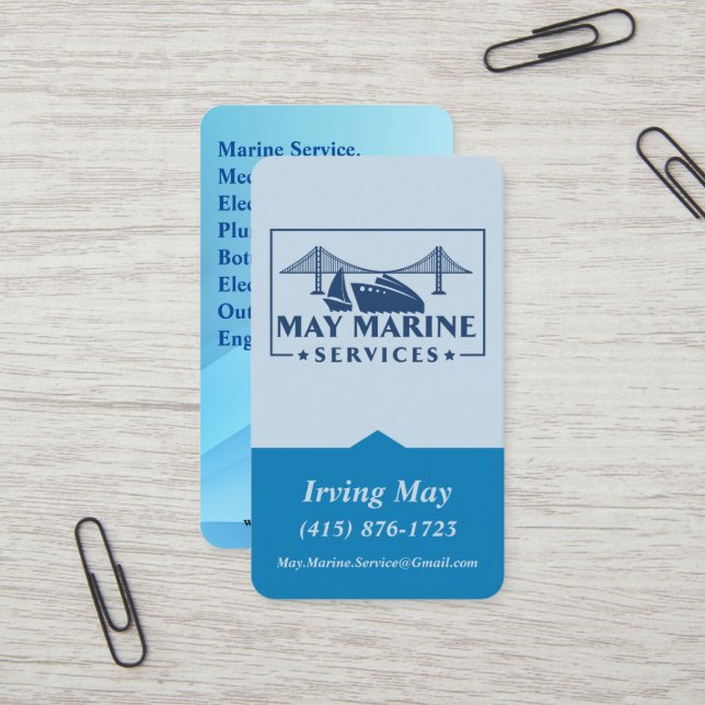 Carte De Visite Logo mécanique, électrique et plomberie URL du cod (Devant/Arrière en situation)
