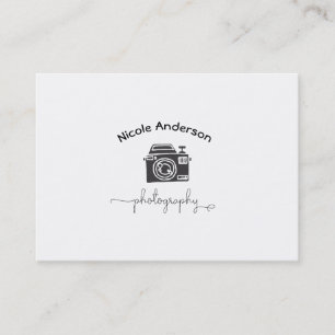 Carte De Visite Logo minimal moderne d'appareil-photo de