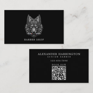 Carte De Visite Logo Minimaliste du Salon de Coiffure Professionne