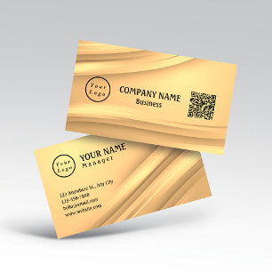 Carte De Visite Logo minimaliste moderne professionnel Code Qr