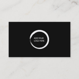 Carte De Visite Logo minimaliste moderne simple noir professionnel