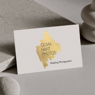 Carte De Visite Logo minimaliste or photographe de luxe