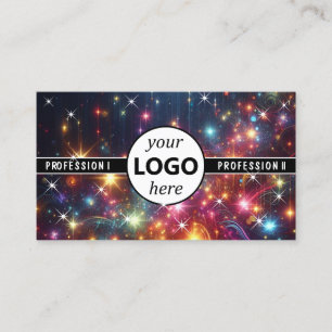 Carte De Visite Logo Modèle Galaxy Stars Magic Energetic Étincelle