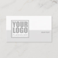 Logo Modèle minimaliste Gris gris et ligne blanche