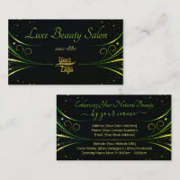 Logo Modèle Sophistiqué Vert Luxe Flourish