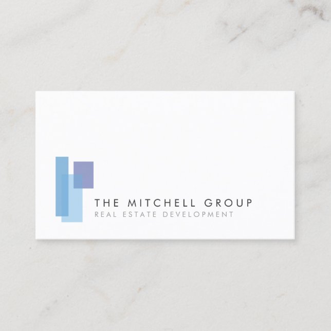 Carte De Visite Logo moderne 2 pour Immobilier, Constructeur, Arch (Devant)