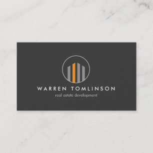 Carte De Visite Logo moderne 3 pour les immobiliers, agents