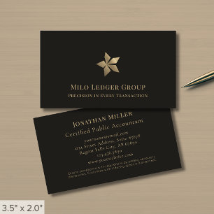 Carte De Visite Logo moderne Black Gold