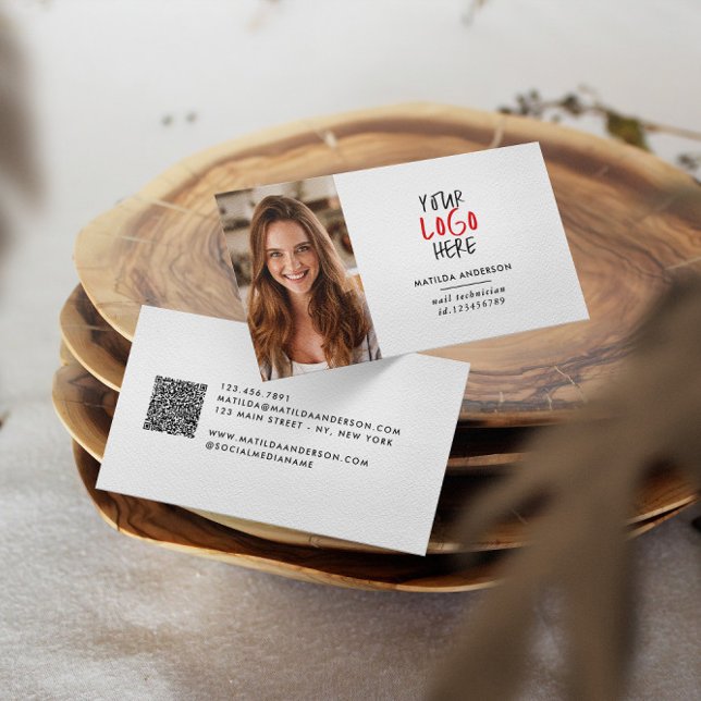 Carte De Visite Logo moderne, minime et remplaçable (Créateur téléchargé)