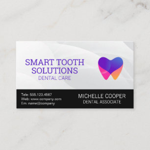 Carte De Visite Logo moderne pour dents   dentisterie