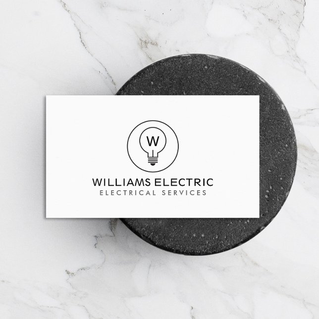 Carte De Visite LOGO MONOGRAMME DE BULLE CLAIR sur BLANC pour les  (Créateur téléchargé)
