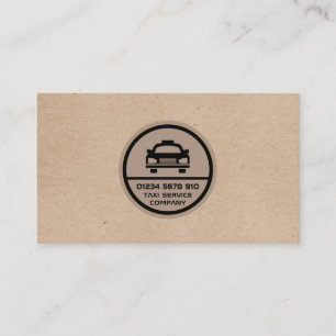 Carte De Visite Logo noir de taxi, listes des prix d'effet de