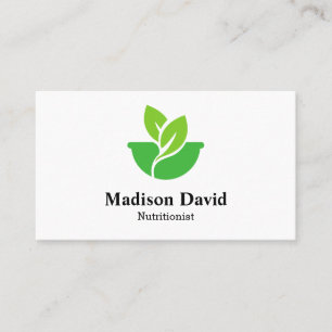 Carte De Visite Logo nutritionniste diététiste sur mesure