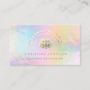 Carte De Visite logo or lotus