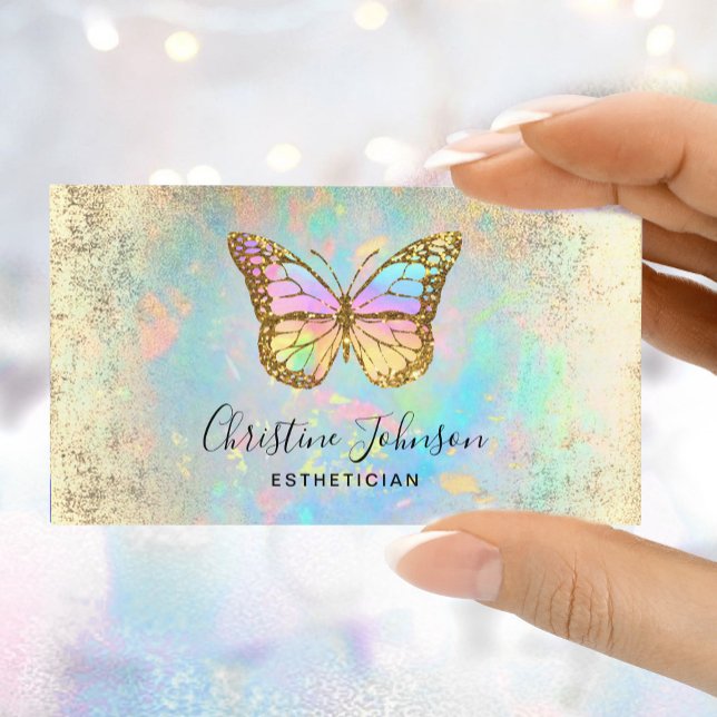 Carte De Visite logo papillon coloré (Créateur téléchargé)