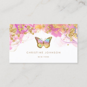 Carte De Visite logo papillon d'alcool