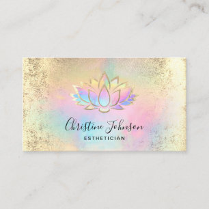 Carte De Visite logo pastel arrière - plan lotus
