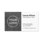 Logo personnalisé béton gris foncé rugueux