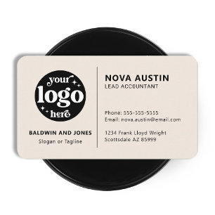 Carte De Visite Logo personnalisé de conception minimaliste simple