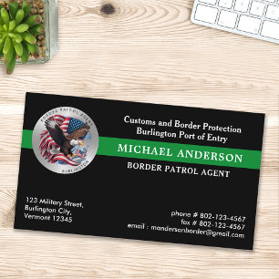 Carte De Visite Logo personnalisé de la police militaire fédérale