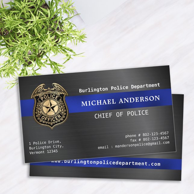 Carte De Visite Logo personnalisé de police Métallic QRCode Applic (Créateur téléchargé)