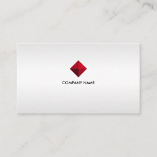 Carte De Visite Logo personnalisé élégant sur des nuances argentée