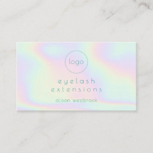 Carte De Visite Logo personnalisé extensions holographique arc-en-