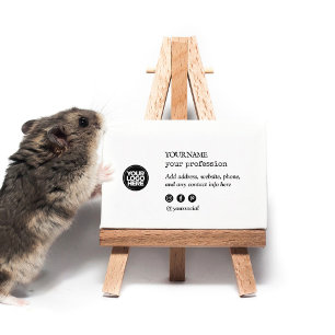 Carte De Visite Logo personnalisé Icônes minimalistes des médias s