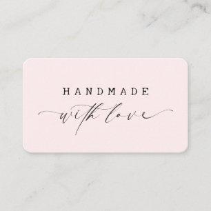 Carte De Visite Logo personnalisé minimal fait à la main avec scri