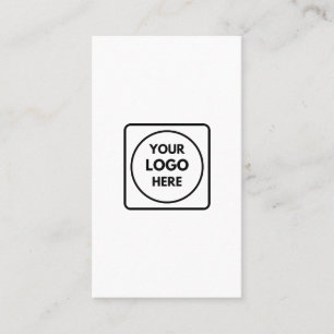 Carte De Visite Logo personnalisé Minimaliste Vertical Moderne E