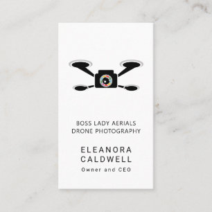 Carte De Visite Logo photo aérienne drone