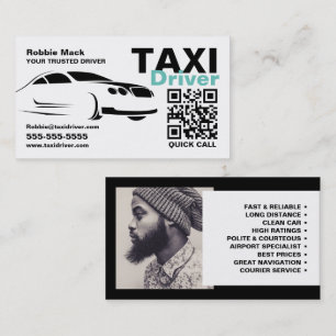 Carte De Visite Logo, photo, chauffeur de taxi, Tarifs
