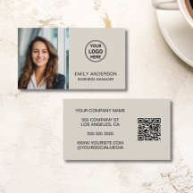 Logo photo minimaliste moderne QR Professional