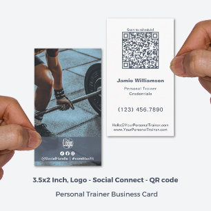 Carte De Visite Logo photo minimaliste Professeur personnel