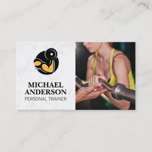 Carte De Visite Logo Poids du curling Session de formation