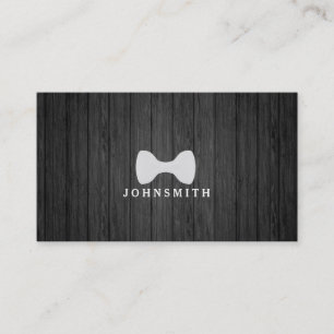 Carte De Visite Logo pour mâle moderne rustique et raffiné Bow Bow