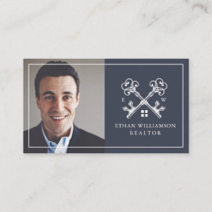 Carte De Visite Logo principal vintage minimal moderne