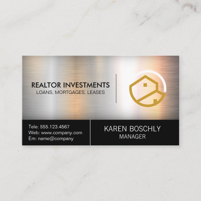 Carte De Visite Logo Pro Real Estate | Maisons (Devant)