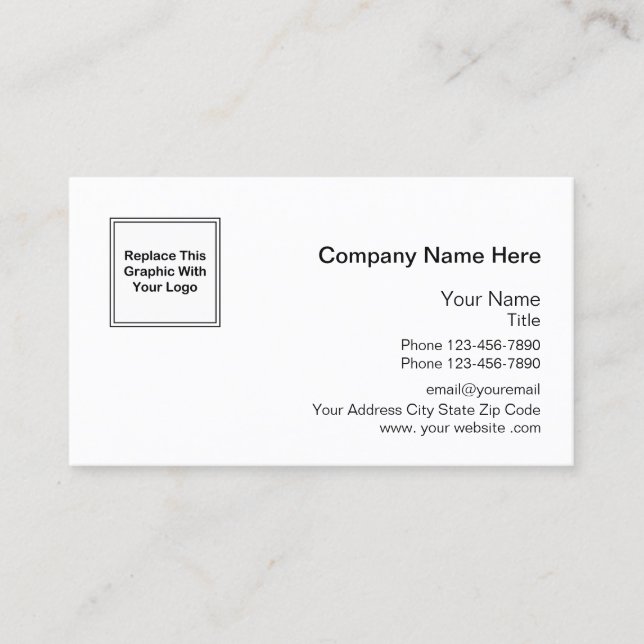 Carte De Visite Logo professionnel (Devant)
