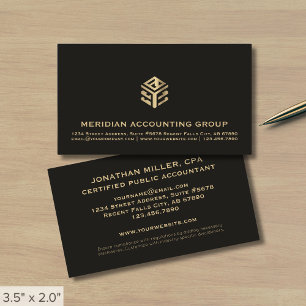 Carte De Visite Logo professionnel Black Gold