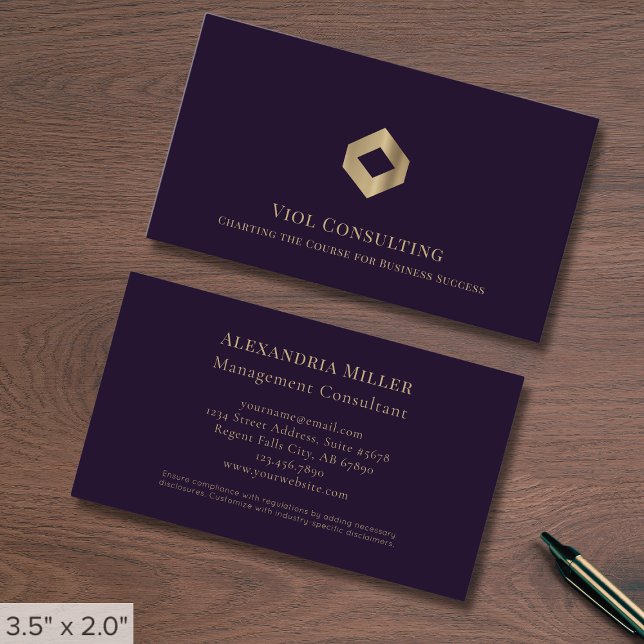Carte De Visite Logo professionnel de luxe (Créateur téléchargé)