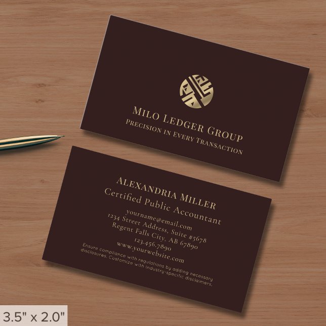 Carte De Visite Logo professionnel de luxe (Créateur téléchargé)