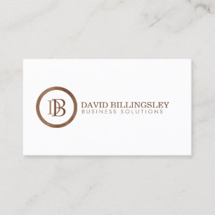 Carte De Visite Logo professionnel de monogramme dans la