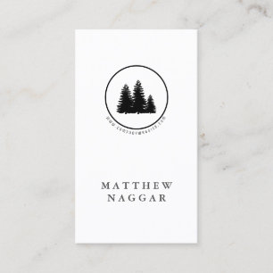 Carte De Visite Logo professionnel des pins