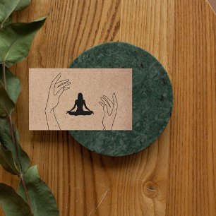 Carte De Visite Logo professionnel d'instructeur de yoga moderne 